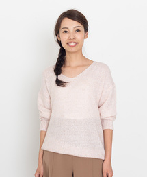 NATURAL BEAUTY BASIC | ◆スパンコールミックスニット(ニット/セーター)