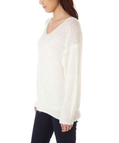 NATURAL BEAUTY BASIC（ナチュラルビューティーベーシック）の「スパンコールミックスニット（ニット/セーター・レディース・グレー/ホワイト系その他/ピンク・MEDIUM）」の7枚目の写真