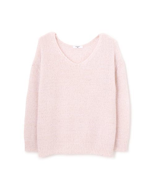 NATURAL BEAUTY BASIC（ナチュラルビューティーベーシック）の「スパンコールミックスニット（ニット/セーター・レディース・グレー/ホワイト系その他/ピンク・MEDIUM）」の12枚目の写真