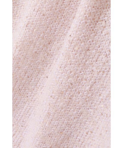 NATURAL BEAUTY BASIC（ナチュラルビューティーベーシック）の「スパンコールミックスニット（ニット/セーター・レディース・グレー/ホワイト系その他/ピンク・MEDIUM）」の13枚目の写真