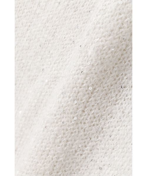 NATURAL BEAUTY BASIC（ナチュラルビューティーベーシック）の「スパンコールミックスニット（ニット/セーター・レディース・グレー/ホワイト系その他/ピンク・MEDIUM）」の15枚目の写真