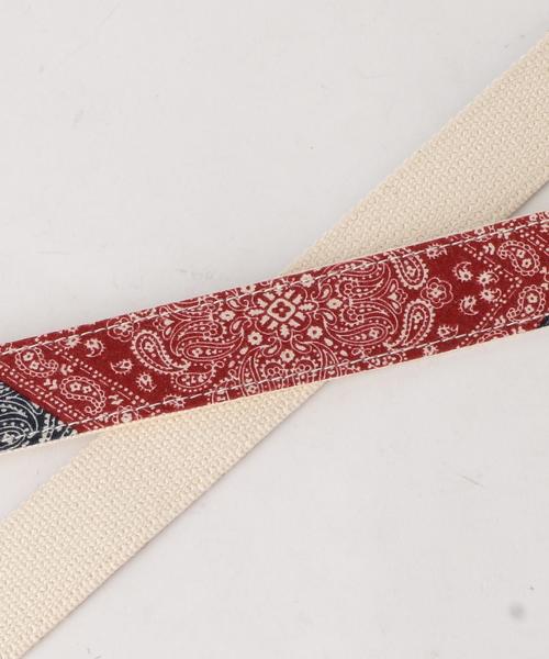 coen（コーエン）の「バンダナベルト（ベルト・メンズ・レッド/ネイビー・FREE）」の4枚目の写真