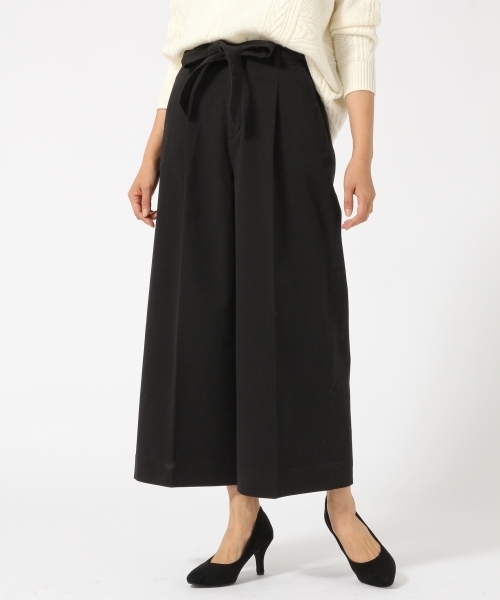 GLOBAL WORK(グローバルワーク)の「ベルトツキチノワイドパンツ/737002(チノパンツ・レディース・ブラウン/ブラック・LARGE/MEDIUM/SMALL)」の1枚目の写真