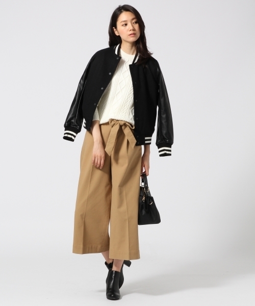 GLOBAL WORK(グローバルワーク)の「ベルトツキチノワイドパンツ/737002(チノパンツ・レディース・ブラウン/ブラック・LARGE/MEDIUM/SMALL)」の10枚目の写真