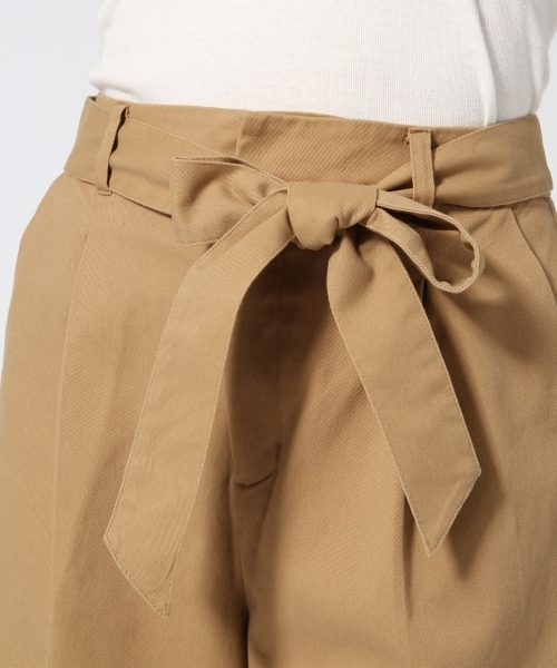 GLOBAL WORK(グローバルワーク)の「ベルトツキチノワイドパンツ/737002(チノパンツ・レディース・ブラウン/ブラック・LARGE/MEDIUM/SMALL)」の3枚目の写真