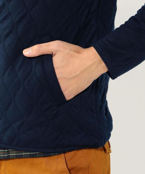 coen（コーエン）の「キルティングジップクルーカーディガン（カーディガン/ボレロ・メンズ・ブラック/ネイビー・MEDIUM/LARGE/X-LARGE/SMALL）」の6枚目の写真