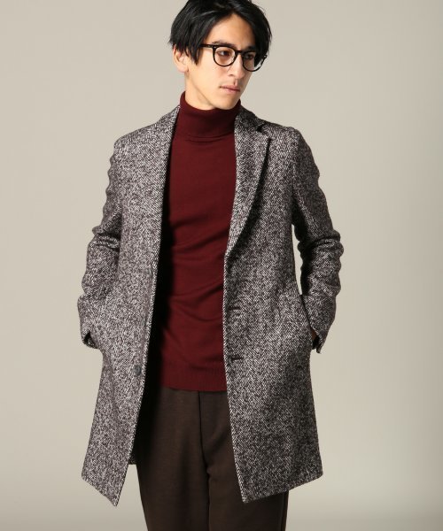 Edifice エディフィス の ウール シルクツイードチェスターコート チェスターコート Wear
