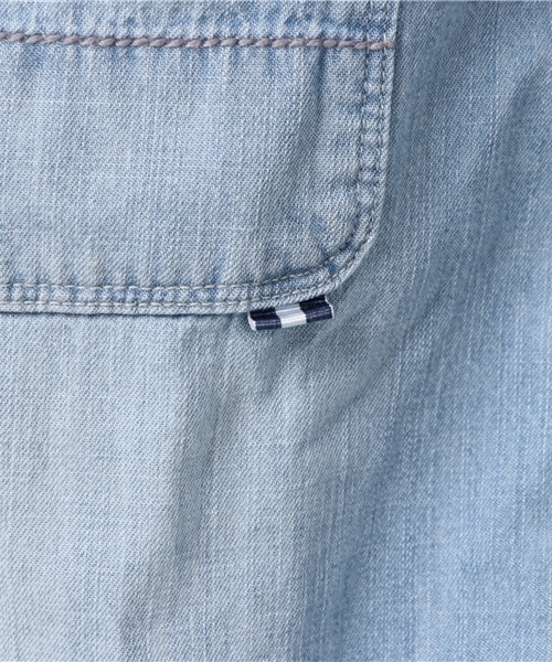 Moname（モナーム）の「■Moname   デニムシャツ   DENIM SHIRTS(デニムシャツ)/41171061（シャツ/ブラウス・レディース・ライトブルー/ブルー・SMALL/MEDIUM/X-SMALL）」の10枚目の写真