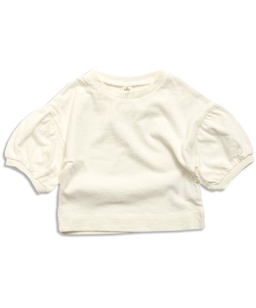 apres les cours(アプレレクール)の「袖バルーンTシャツ(Tシャツ/カットソー・キッズ・レッド/オフホワイト/ネイビー・140/80/100/120/110/130/90)」の2枚目の写真