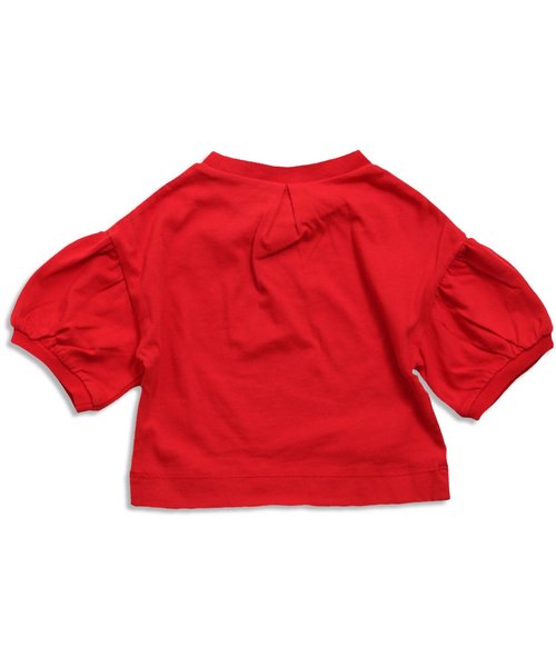 apres les cours(アプレレクール)の「袖バルーンTシャツ(Tシャツ/カットソー・キッズ・レッド/オフホワイト/ネイビー・140/80/100/120/110/130/90)」の6枚目の写真