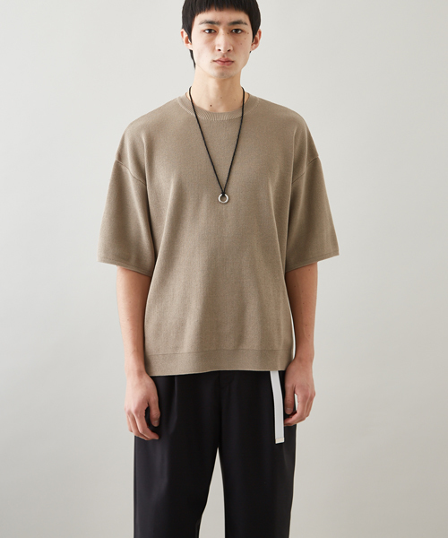 STUDIOUS（ステュディオス）の「【STUDIOUS】リブニットＴシャツ（ニット/セーター・メンズ・カーキ/ワイン/ベージュ・3/1/2）」の19枚目の写真