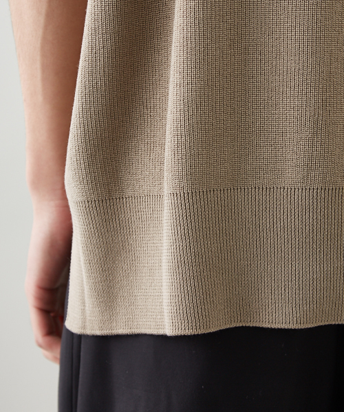 STUDIOUS（ステュディオス）の「【STUDIOUS】リブニットＴシャツ（ニット/セーター・メンズ・カーキ/ワイン/ベージュ・3/1/2）」の13枚目の写真