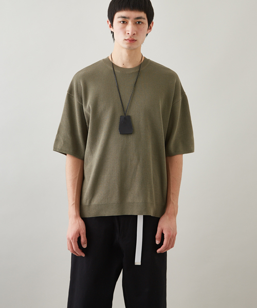 STUDIOUS（ステュディオス）の「【STUDIOUS】リブニットＴシャツ（ニット/セーター・メンズ・カーキ/ワイン/ベージュ・3/1/2）」の14枚目の写真