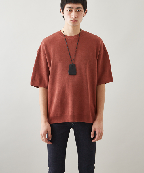 STUDIOUS（ステュディオス）の「【STUDIOUS】リブニットＴシャツ（ニット/セーター・メンズ・カーキ/ワイン/ベージュ・3/1/2）」の8枚目の写真