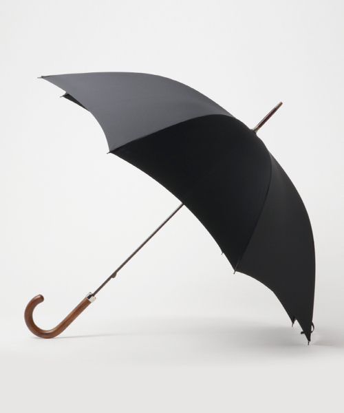 FOX UMBRELLAS（フォックスアンブレラズ）の「FOX UMBRELLAS 傘 Tube Dark Grained FXGT1DGG（長傘・メンズ・ネイビー/ブラック/ブラウン・FREE）」の2枚目の写真