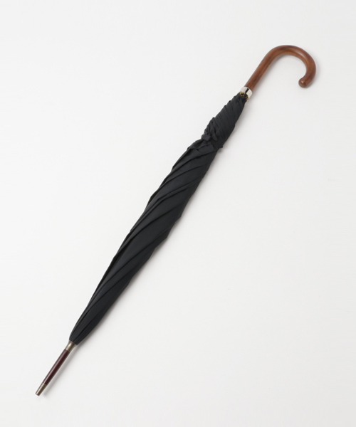 FOX UMBRELLAS（フォックスアンブレラズ）の「FOX UMBRELLAS 傘 Tube Dark Grained FXGT1DGG（長傘・メンズ・ネイビー/ブラック/ブラウン・FREE）」の5枚目の写真