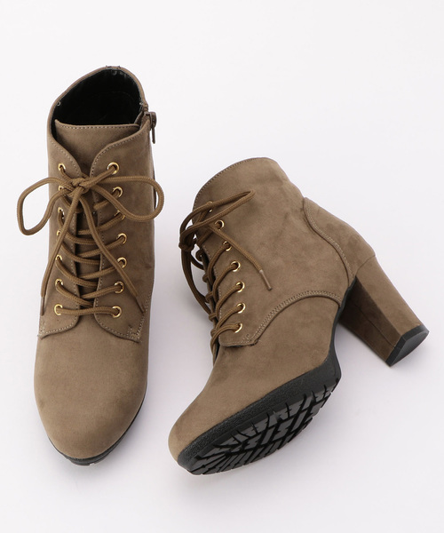 archives（アルシーヴ）の「レースアップブーツ（ブーツ・レディース・モカ/ブラック/ダークブラウン・MEDIUM/LARGE）」の3枚目の写真