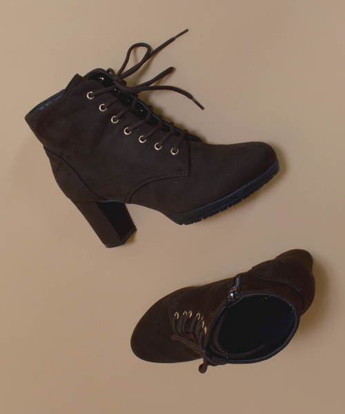 archives（アルシーヴ）の「レースアップブーツ（ブーツ・レディース・モカ/ブラック/ダークブラウン・MEDIUM/LARGE）」の6枚目の写真
