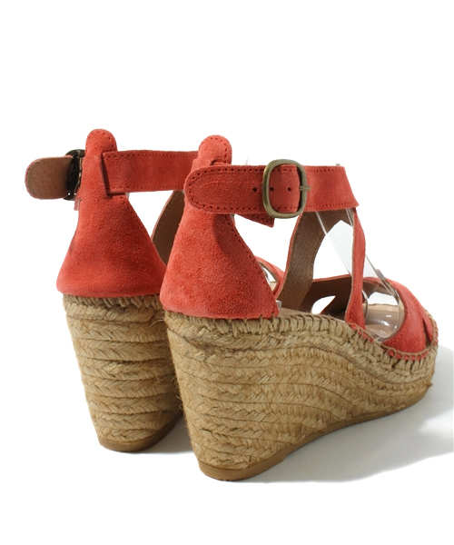 MELROSE claire（メルローズ クレール）の「【LEE5月号掲載】calzanor ｴｽﾊﾟﾄﾞﾘｰﾕ　ウェッジサンダル（サンダル・レディース・ダークブラウン/ピンク・X-SMALL/SMALL/MEDIUM/LARGE）」の3枚目の写真