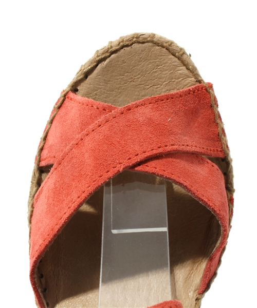 MELROSE claire（メルローズ クレール）の「【LEE5月号掲載】calzanor ｴｽﾊﾟﾄﾞﾘｰﾕ　ウェッジサンダル（サンダル・レディース・ダークブラウン/ピンク・X-SMALL/SMALL/MEDIUM/LARGE）」の4枚目の写真