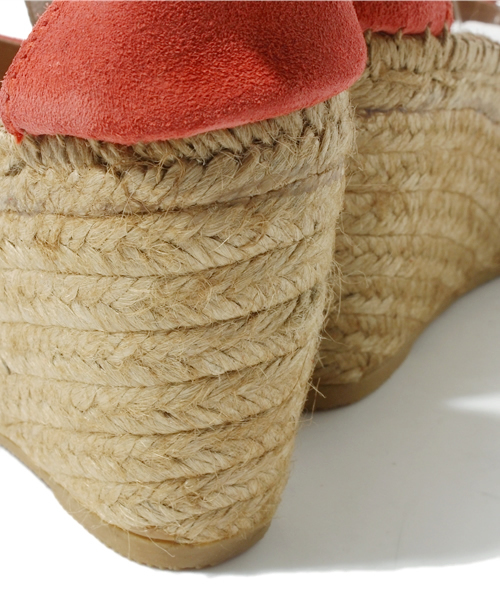 MELROSE claire（メルローズ クレール）の「【LEE5月号掲載】calzanor ｴｽﾊﾟﾄﾞﾘｰﾕ　ウェッジサンダル（サンダル・レディース・ダークブラウン/ピンク・X-SMALL/SMALL/MEDIUM/LARGE）」の6枚目の写真