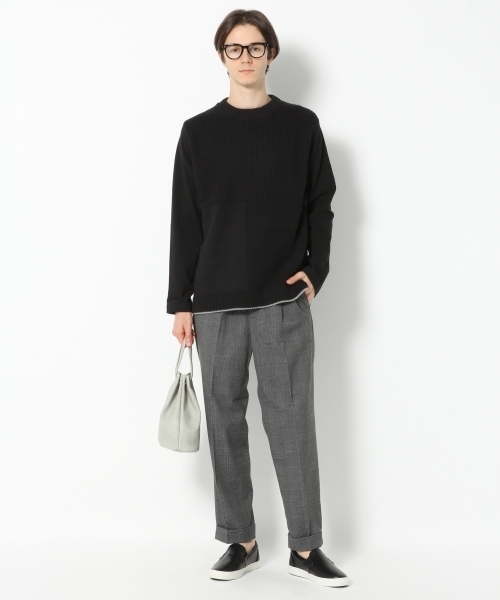 GLOBAL WORK(グローバルワーク)の「ストラクチャーニットキリカエT/767716(Tシャツ/カットソー・メンズ・ブラック/グレー・SMALL/MEDIUM/LARGE/X-LARGE)」の3枚目の写真