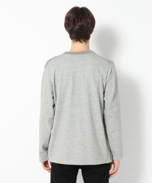 GLOBAL WORK(グローバルワーク)の「ストラクチャーニットキリカエT/767716(Tシャツ/カットソー・メンズ・ブラック/グレー・SMALL/MEDIUM/LARGE/X-LARGE)」の6枚目の写真