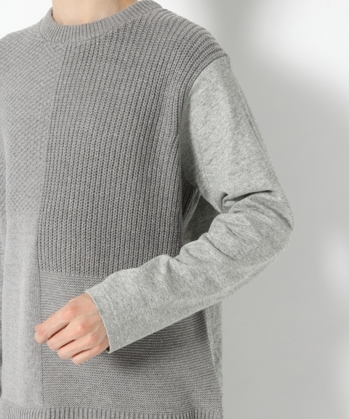 GLOBAL WORK(グローバルワーク)の「ストラクチャーニットキリカエT/767716(Tシャツ/カットソー・メンズ・ブラック/グレー・SMALL/MEDIUM/LARGE/X-LARGE)」の8枚目の写真