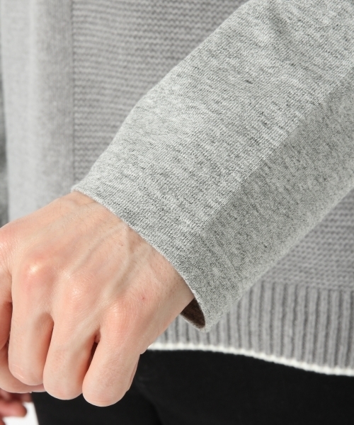 GLOBAL WORK(グローバルワーク)の「ストラクチャーニットキリカエT/767716(Tシャツ/カットソー・メンズ・ブラック/グレー・SMALL/MEDIUM/LARGE/X-LARGE)」の9枚目の写真