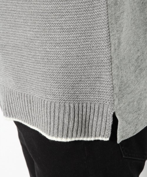 GLOBAL WORK(グローバルワーク)の「ストラクチャーニットキリカエT/767716(Tシャツ/カットソー・メンズ・ブラック/グレー・SMALL/MEDIUM/LARGE/X-LARGE)」の10枚目の写真