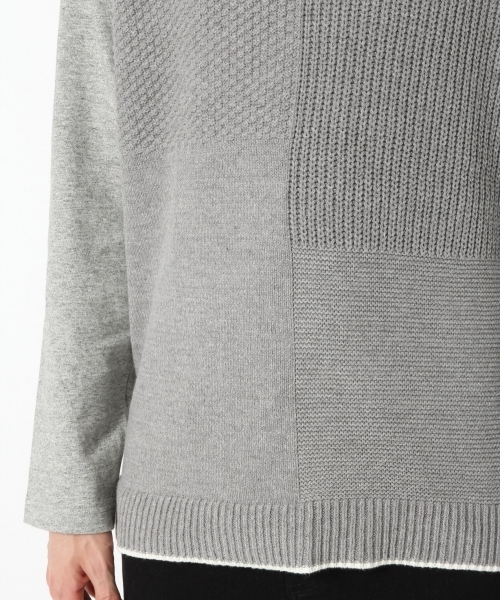 GLOBAL WORK(グローバルワーク)の「ストラクチャーニットキリカエT/767716(Tシャツ/カットソー・メンズ・ブラック/グレー・SMALL/MEDIUM/LARGE/X-LARGE)」の12枚目の写真