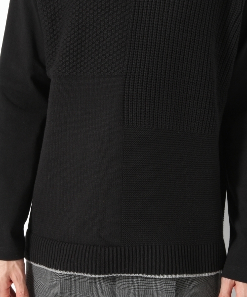 GLOBAL WORK(グローバルワーク)の「ストラクチャーニットキリカエT/767716(Tシャツ/カットソー・メンズ・ブラック/グレー・SMALL/MEDIUM/LARGE/X-LARGE)」の13枚目の写真