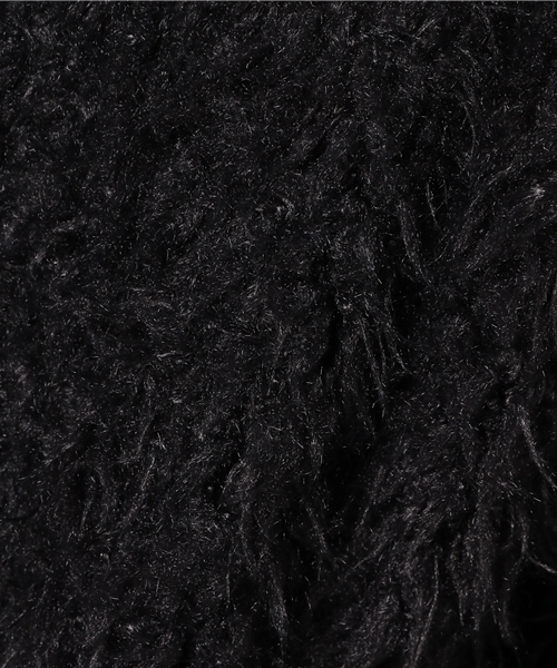 MERLOT（メルロー）の「ファーシャギープルオーバー653-1527（ニット/セーター・レディース・ブラック/ベージュ/アイボリー/ラベンダー・FREE）」の10枚目の写真