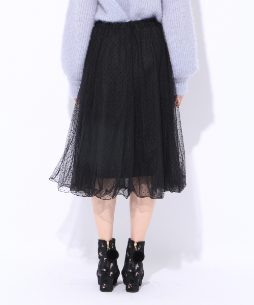 Heather(ヘザー)の「キラフワ*チュールスカート 772250(スカート・レディース・アイボリー/ブラック/グレー・FREE)」の9枚目の写真