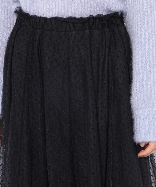 Heather(ヘザー)の「キラフワ*チュールスカート 772250(スカート・レディース・アイボリー/ブラック/グレー・FREE)」の10枚目の写真