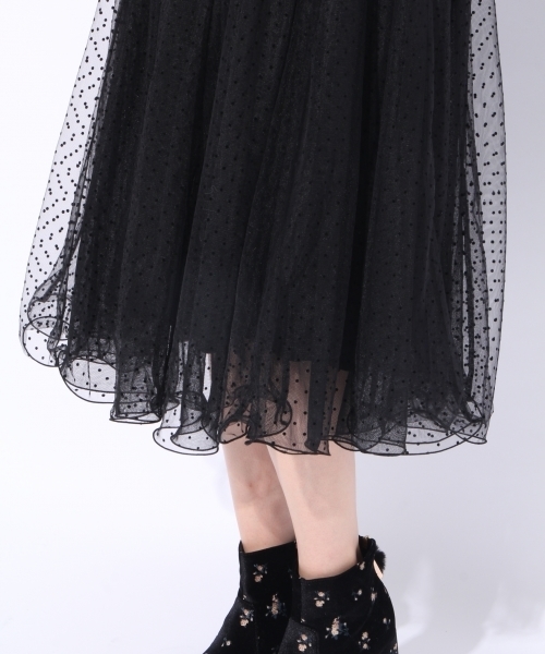 Heather(ヘザー)の「キラフワ*チュールスカート 772250(スカート・レディース・アイボリー/ブラック/グレー・FREE)」の11枚目の写真