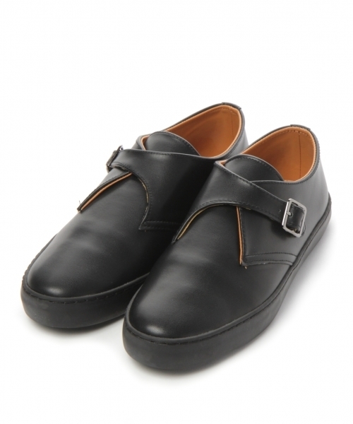 GLOBAL WORK(グローバルワーク)の「ブラックフェイクレザーシューズ/772691(ドレスシューズ・メンズ・ライトグレー/ブラック/その他/ブラック系その他・MEDIUM/LARGE/SMALL)」の3枚目の写真