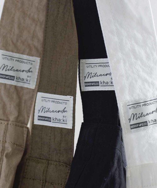 kha:ki（カーキ）の「「KHA:KI / カーキ」ミリタリーサコッシュ　L（ショルダーバッグ・レディース・ブラック/ライトベージュ/ホワイト/カーキ/ベージュ・FREE）」の11枚目の写真