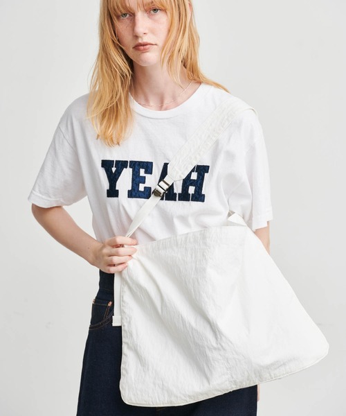 kha:ki（カーキ）の「「KHA:KI / カーキ」ミリタリーサコッシュ　L（ショルダーバッグ・レディース・ブラック/ライトベージュ/ホワイト/カーキ/ベージュ・FREE）」の16枚目の写真