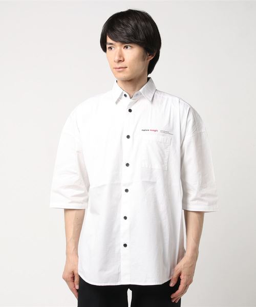 VENCEEXCHANGE（ヴァンスエクスチェンジ）の「バック転写ビッグシャツ（シャツ/ブラウス・メンズ・ホワイト/ブラック・M/L）」の7枚目の写真