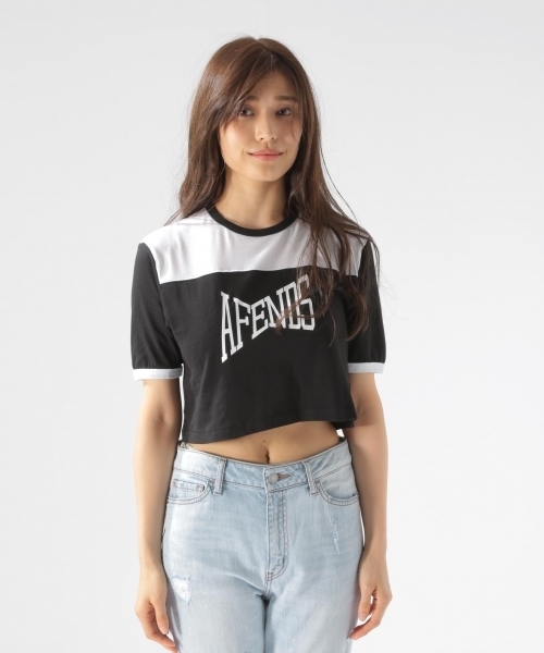 Afends（アフェンズ）の「【AFENDS（アフェンズ）】Wild Is The Wind Crop TEE（Tシャツ/カットソー・レディース・ホワイト/ブラック・SMALL/MEDIUM）」の5枚目の写真