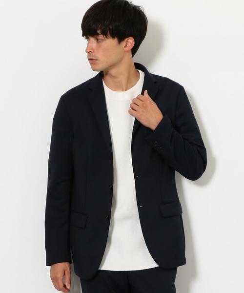 green label relaxing（グリーンレーベルリラクシング）の「NM ウォッシャブルサージ 2B M70 ジャケット ＜ストレッチ / 機能性＞（テーラードジャケット・メンズ・グレー/ダークブラウン/ネイビー・S/M/L）」の3枚目の写真