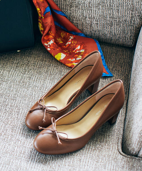 ODETTE E ODILE（オデットエオディール）の「OFD ラウンドバレエ パンプス55↓↑（パンプス・レディース・ブラック/その他1/ターコイズブルー/ブラウン/ワインレッド・21.5cm/22.5cm/24.5cm/25cm/23cm/23.5cm/22cm/24cm）」の3枚目の写真