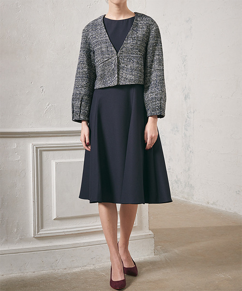 セール ツイードジャケット フレアワンピースの2点セットアップセレモニースーツ 入学式 入園式 卒業式 卒園式 七五三対応フォーマルママスーツ スーツセット Girl ガール のファッション通販 Zozotown