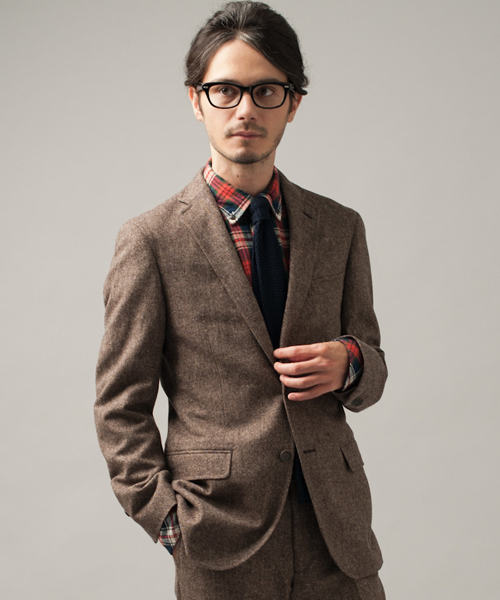 green label relaxing（グリーンレーベルリラクシング）の「□H/SPUN NT 2Bジャケット（テーラードジャケット・メンズ・ダークグレー/ネイビー/ブラウン/ワインレッド/オリーブ/その他1・X-SMALL/SMALL/MEDIUM/LARGE/X-LARGE）」の3枚目の写真