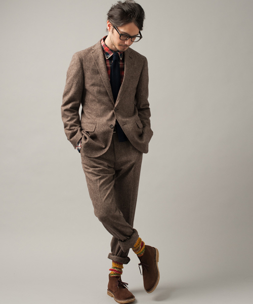 green label relaxing（グリーンレーベルリラクシング）の「□H/SPUN NT 2Bジャケット（テーラードジャケット・メンズ・ダークグレー/ネイビー/ブラウン/ワインレッド/オリーブ/その他1・X-SMALL/SMALL/MEDIUM/LARGE/X-LARGE）」の21枚目の写真