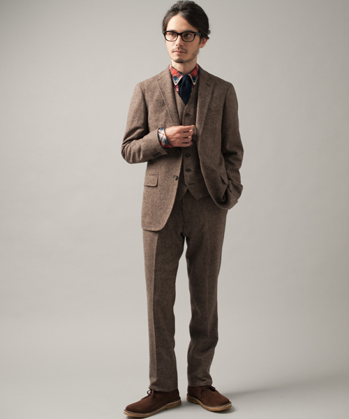 green label relaxing（グリーンレーベルリラクシング）の「□H/SPUN NT 2Bジャケット（テーラードジャケット・メンズ・ダークグレー/ネイビー/ブラウン/ワインレッド/オリーブ/その他1・X-SMALL/SMALL/MEDIUM/LARGE/X-LARGE）」の17枚目の写真