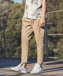 ANGENEHM | mp6796-Cotton Linen Tuck Tapered Ankle Pants(MADE IN JAPAN) パンツ(その他パンツ)