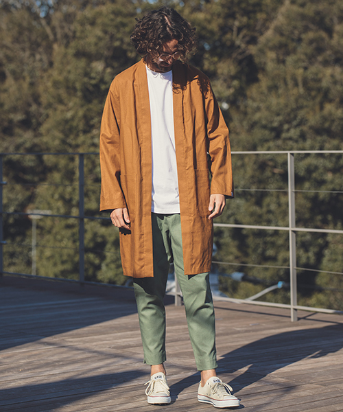 ANGENEHM（アンゲネーム）の「mp6796-Cotton Linen Tuck Tapered Ankle Pants(MADE IN JAPAN) パンツ（その他パンツ・メンズ・ブラック/ベージュ/グレー/グリーン・S/M/L）」の22枚目の写真