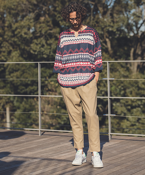 ANGENEHM（アンゲネーム）の「mp6796-Cotton Linen Tuck Tapered Ankle Pants(MADE IN JAPAN) パンツ（その他パンツ・メンズ・ブラック/ベージュ/グレー/グリーン・S/M/L）」の15枚目の写真